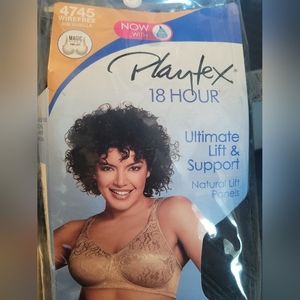 NWT Playtex Wirefree Bra 46DDD/46F